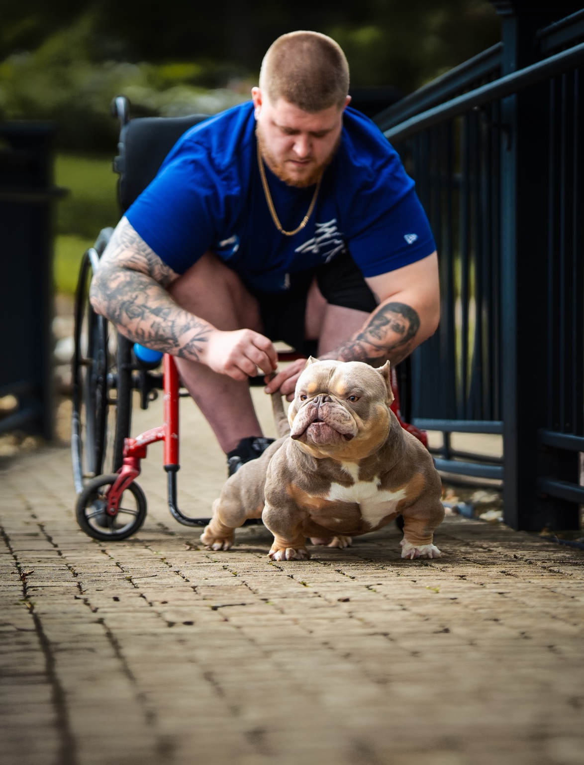 Phastlane posed outdoors with Zack Breslin